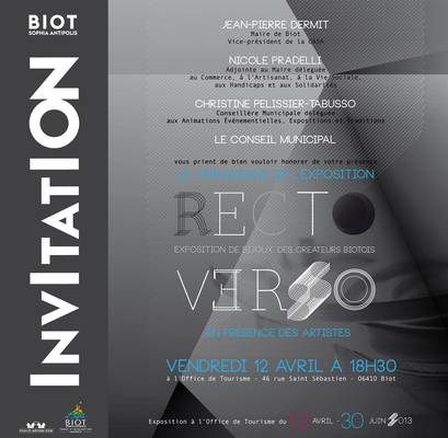 13 avril au 30 juin 2013 | Exposition Recto Verso à Biot (06)