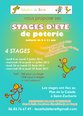 Vacances d'été 2013 | Stages enfants à Saint-Zacharie (83)