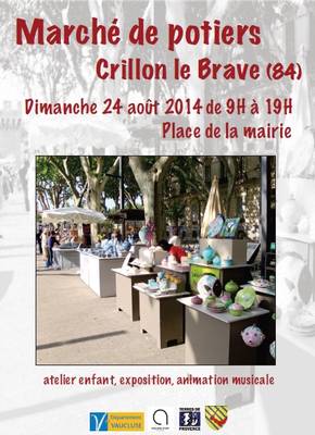 Le 24 août 2014 | 1er marché potier à Crillon-le-Brave (84)