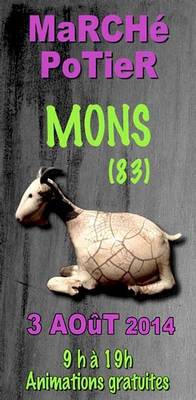 le 3 août 2014 | marché potier de Mons (83)