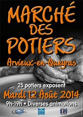 le 12 août 2014 | Marché potier à Arvieux (05)