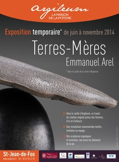 Jusqu'au 2 novembre 2014 le céramiste E. Arel expose chez Argileum à Saint Jean de Fos (30)