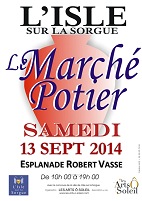 le 13 septembre 2014 | Marché potier à l'Isle sur la Sorgue (84)
