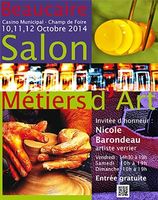 du 10 au 12 octobre 2014, retrouvez l'Atelier de Véro au salon des métiers d'art à Beaucaire