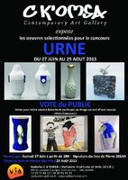 Exposition des pièces du concours Urne à la galerie C K'OMSA, à Vallauris (Alpes Maritimes) jusqu'au 29 août 2015