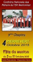 Foire aux santons, Fête du santon 3-11 octobre 2015, 9ème chapitre de la Confrérie à Pierrevert - Alpes de Haute Provence