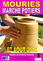 Marché potier de Mouriès (13) le 7 août 2016 - céramique et poterie