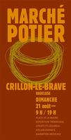 Marché potier de Crillon le Brave (Vaucluse) le dimanche 21 août 2016 - céramique et poterie