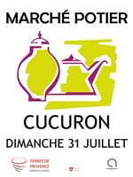 Marché potier de Cucuron (Vaucluse) le 31 juillet 2016 - céramique et poterie