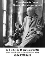 Exposition Picasso, D'une chouette l'autre - Vallauris, jusqu'au 19 septembre 2016 - céramiques, dessins, peintures