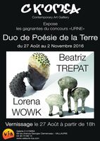 Exposition céramique Duo de poésie de la terre - Galerie C K'Omsa Vallauris - 27 août-20 novembre 2016