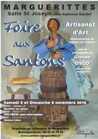 Foire aux santons de Marguerittes (Gard) les 5 et 6 novembre 2016 - crèches et santons de Noël