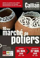 Marché potier de Callian (Var) les 26 et 27 novembre 2016 - Céramiques arts de la ble, décoration, bijoux