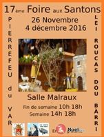 Foire aux santons de Pierrefeu du Var du 26 novembre au 4 décembre 2016