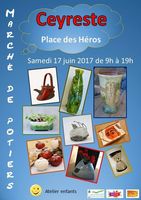 Marché potier de Ceyreste (Bouches du Rhône) le 17 juin 2017 - céramique et poterie, vaisselle et objets de décoration