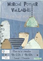 Marché de potiers de Vallauris (Alpes Maritimes) les 15 et 16 juillet 2017 - céramique et poterie