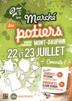 Marché potier de Mont Dauphin (Hautes Alpes) le week-end des 22 et 23 juillet 2017 - céramique et poterie
