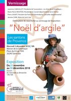 Noël d'argile, exposition de santons à la Maison de la Céramique de Saint Uze (Drôme) jusqu'au 30 décembre 2018