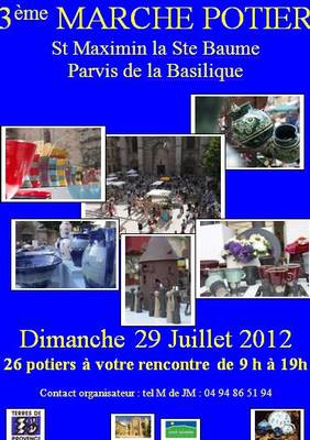 29 juillet 2012 | Marché potier à Saint Maximim la Sainte Beaume (83)