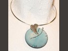 Collier raku - Turquoise et argent ANDREANI CREATIONS - Fabricant à - Bijoux