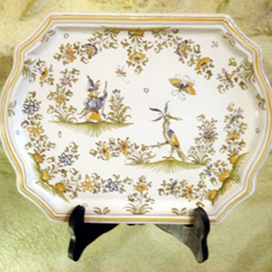 Plat messager louis XV décor Olérys