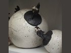 2 poules CERAMOSA - Fabricant à - Sculpture
