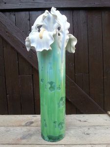 Vase &quot;Iris&quot; vert