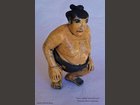 sumo rikishi mawashi noir ATELIER FRANÇOISE BARRE CÉRAMIQUE - Fabricant à - Sculpture