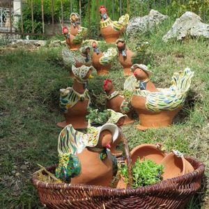 Poules au jardin