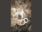 Mug &quot;feuilles de chêne&quot; TERRE SAUVAGE - Fabricant à - Arts de la table et culinaire