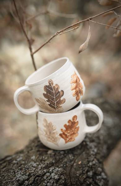 Tasse à tisane motif Fougère