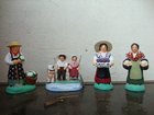 femme aux figues, enfants à la pêche, santons 6 cm SANTONS LAGRANGE - Fabricant à - Santons et Crèches