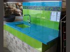 Plan en lave lagon et carrelage vert pomme CARRELAGES BOUTAL - Fabricant à - Architecture - Eléments décoration